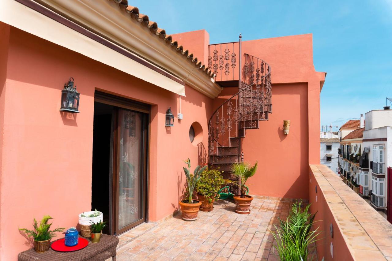 산루카데바라메다 Atico Imperial Garaje Gratis Centrico Terraza Aire Acond Solarium 2 Banos Wifi A 1Minuto De La Plaza Cabildo 아파트 외부 사진